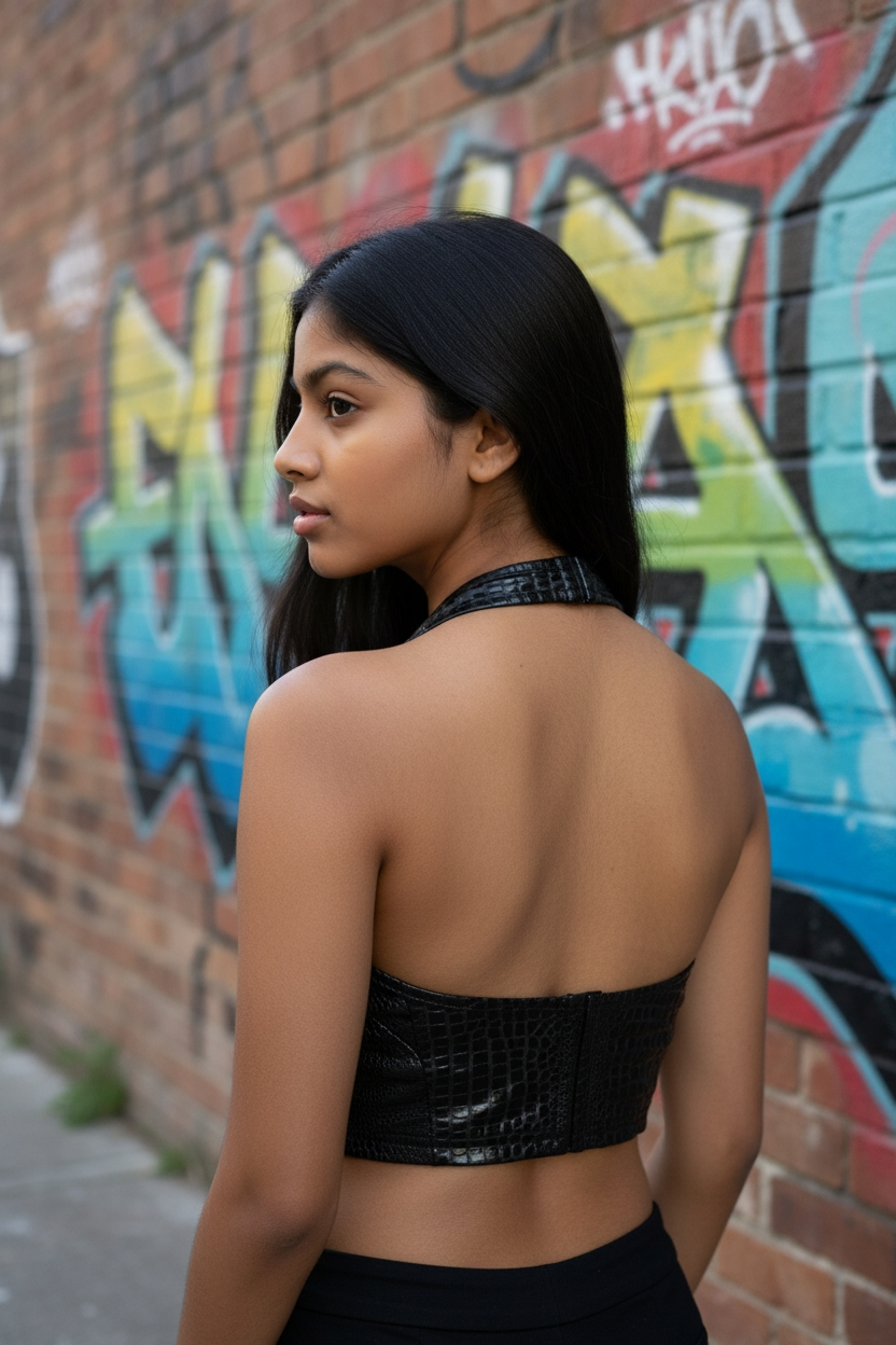 Alligator Print Halter