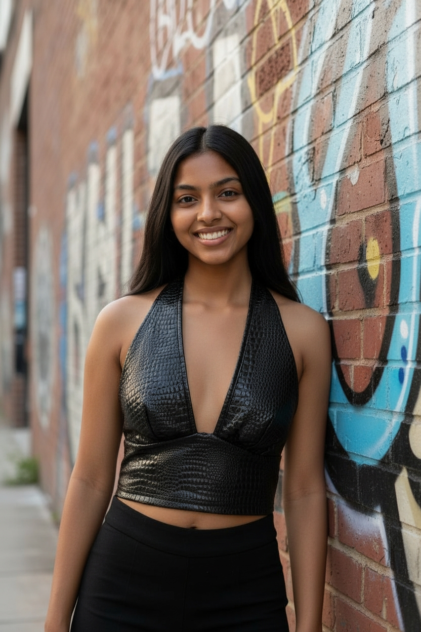 Alligator Print Halter