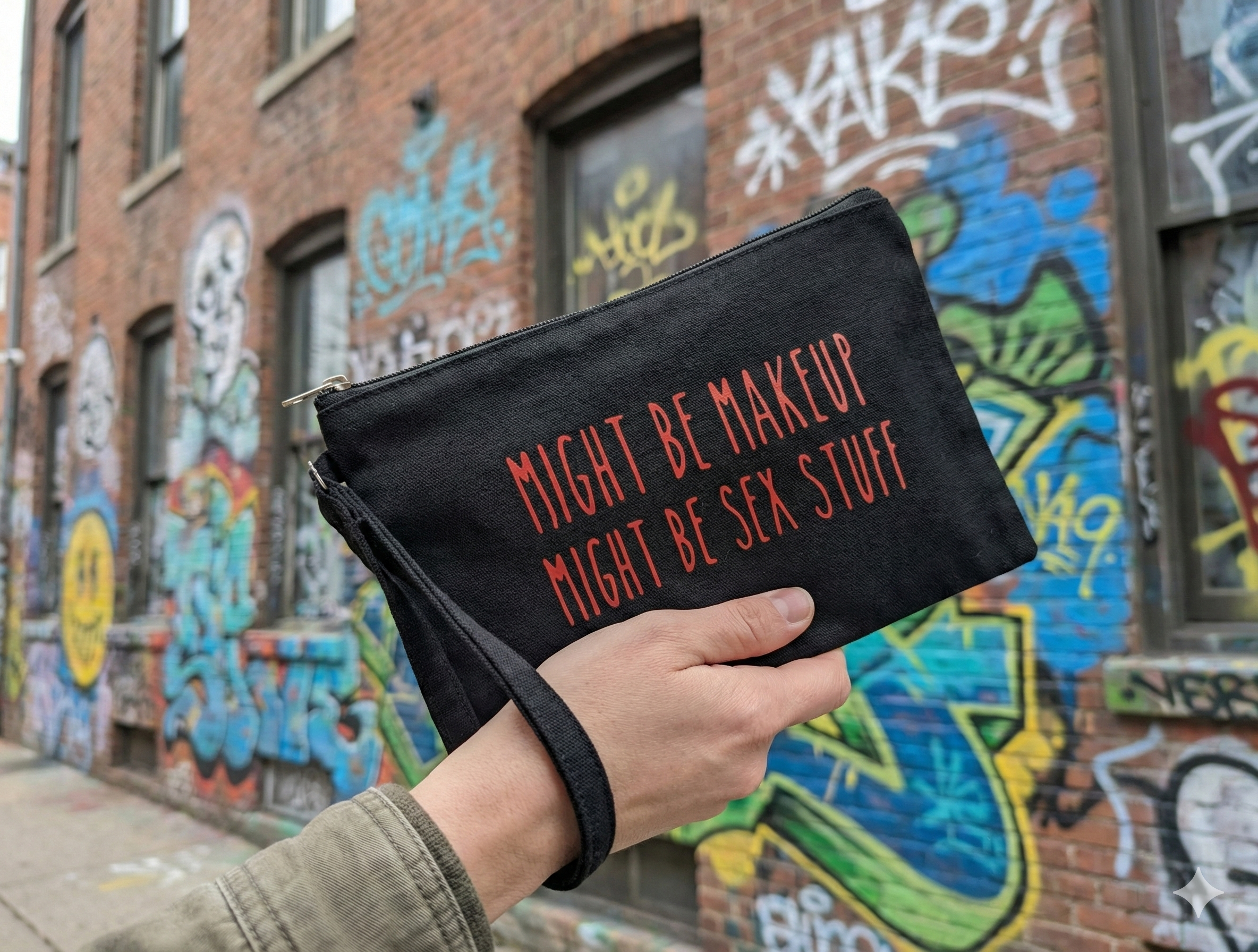 Might Be Makeup, Might Be Sex Stuff makeup bag