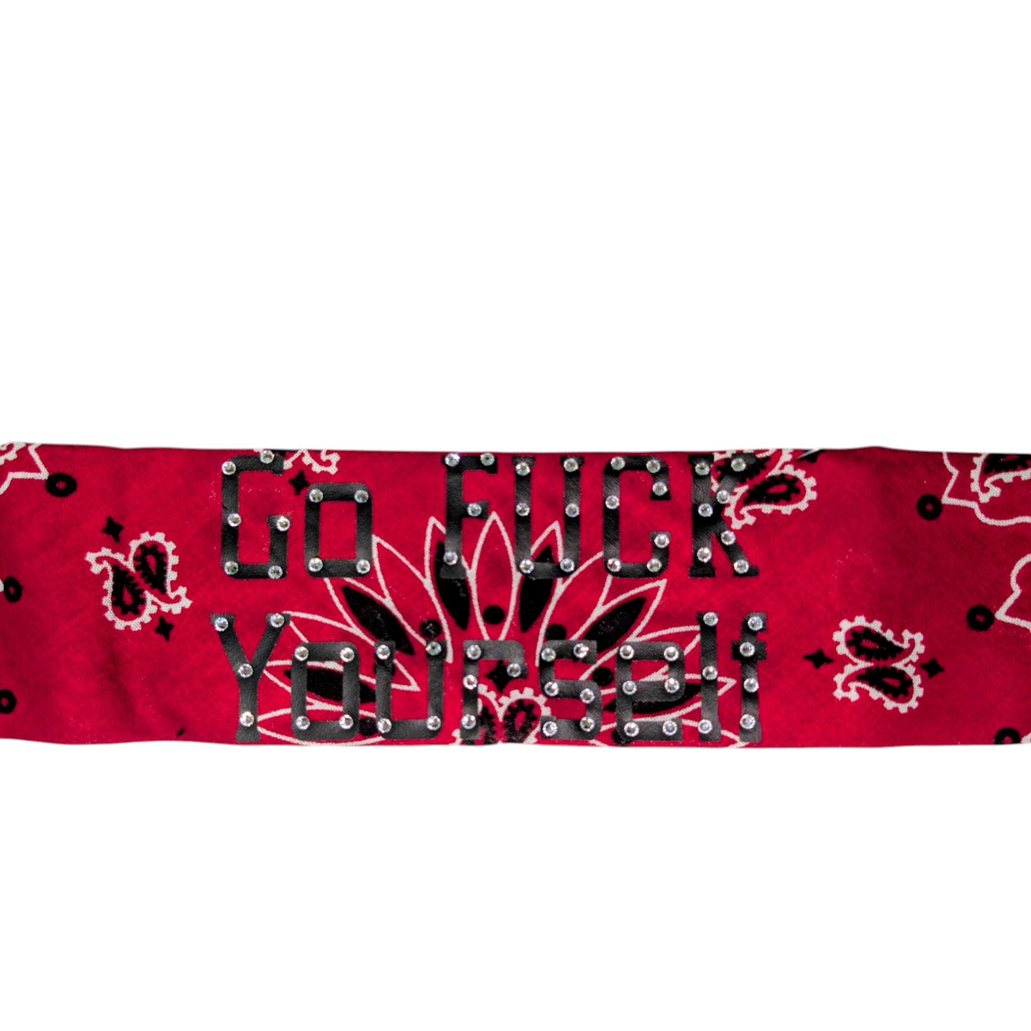 Go Fuck Yourself W/rhinestones Bandana