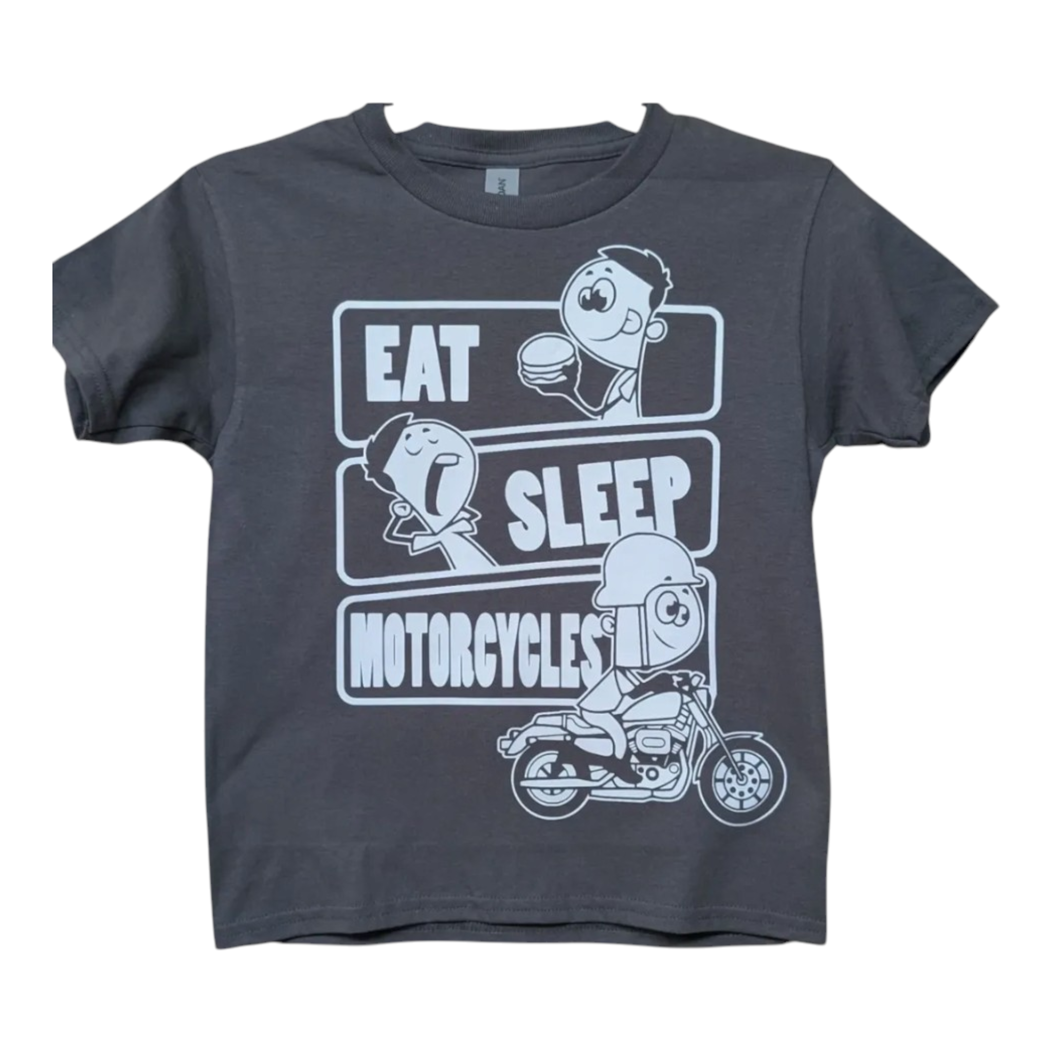 Eat, Sleep, Motorcycles Kid Tee
